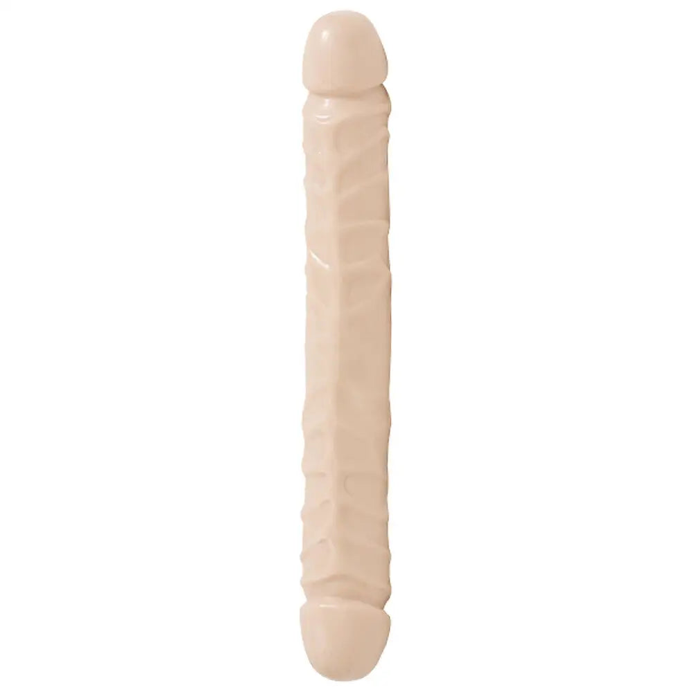 12-inch Rubber Large Double-ended Dildo with Vein Detail