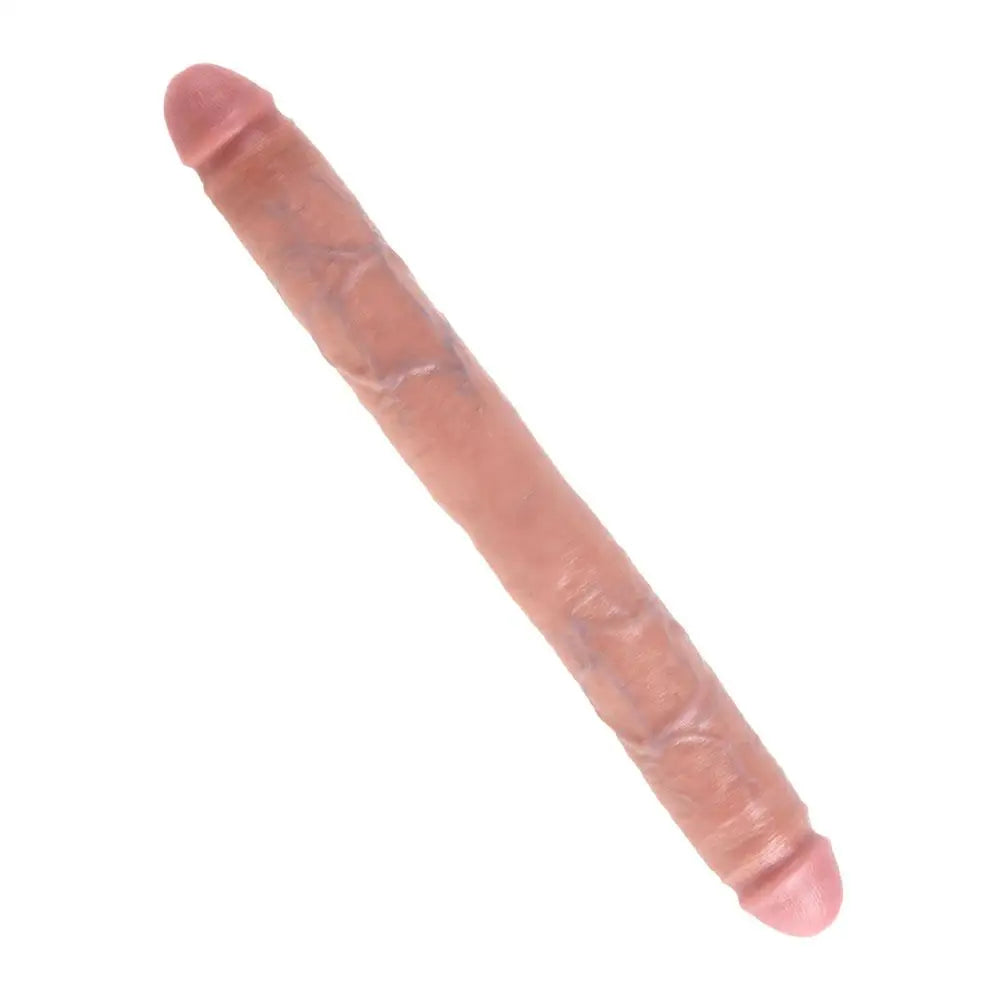 16-inch Realistic Feel Bendable Veined Double-ended Penis Dildo