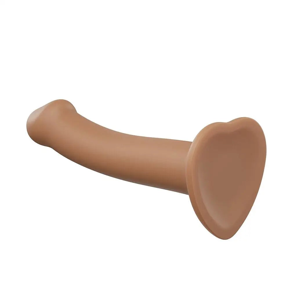 6.9-inch Strap on me Silicone Flesh Brown Small Strap-on Dildo