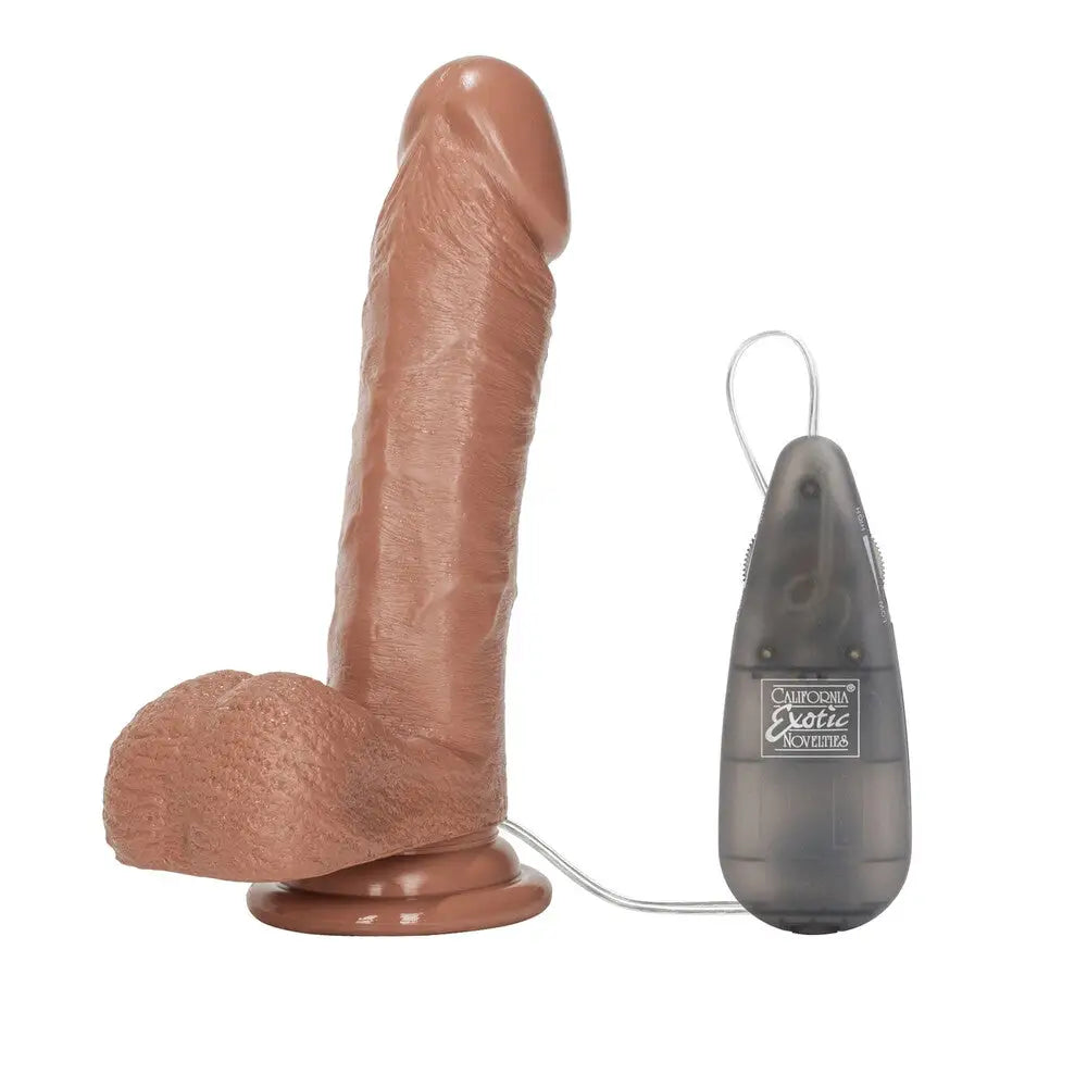 6-inch Colt Flesh Brown Vibrating Penis Dildo with Suction Cup