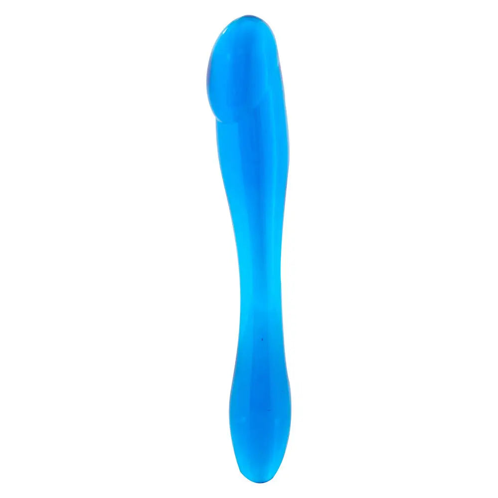 7.25-inch Seven Creations Double Ended Blue Anal Dildo