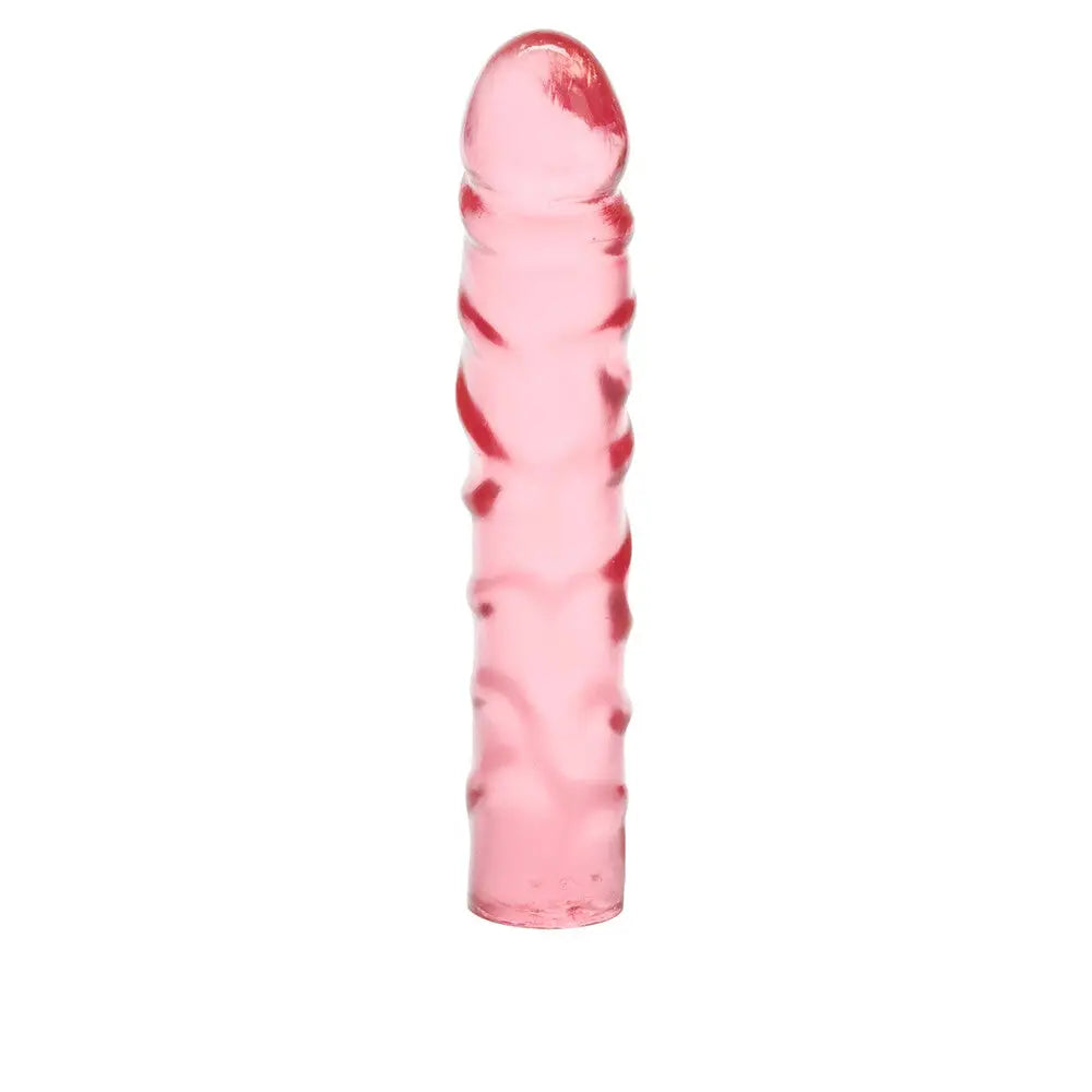 7.5-inch Colt Jelly Bendable Pink Penis Dildo with Vein Details