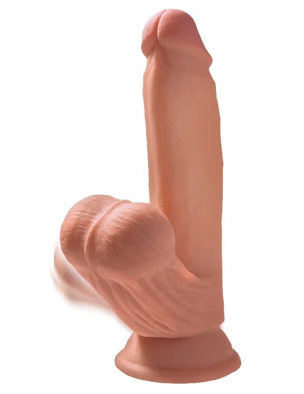 7 Inch Triple Density Cock With Swinging Balls -  Tan