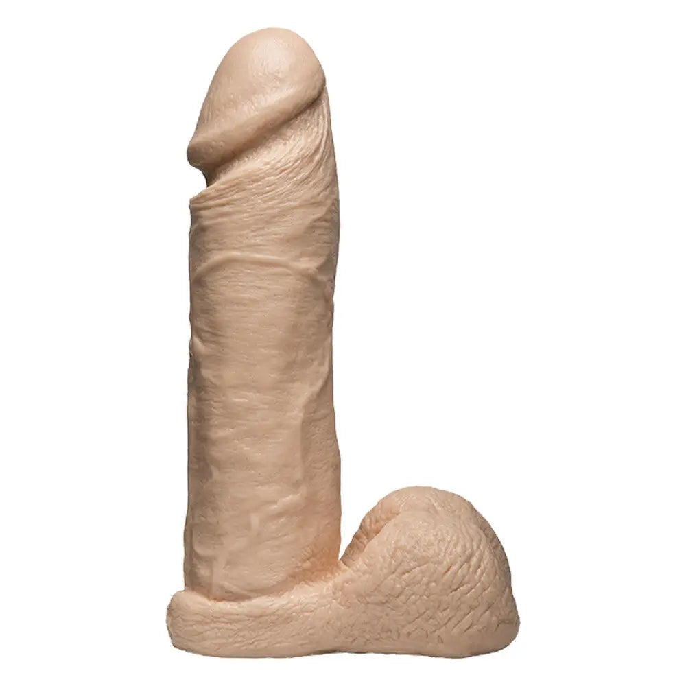 8-inch Doc Johnson Flesh Pink Realistic Dildo with Veined Detail