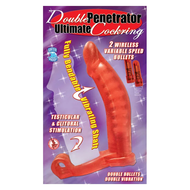 Double Penetrator Bendable C-Ring (Red)