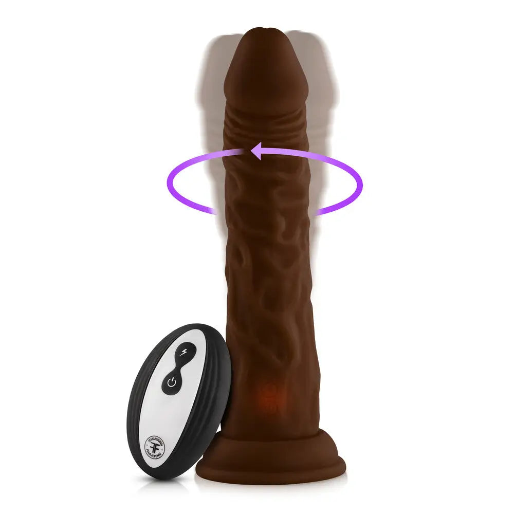 Femmefunn Silicone Flesh Brown Rechargeable Penis Vibrator