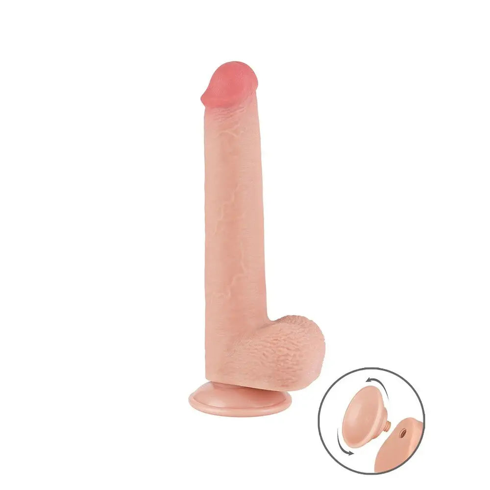 Lovetoy 9-inch Sliding Easy Bend Skin Dildo