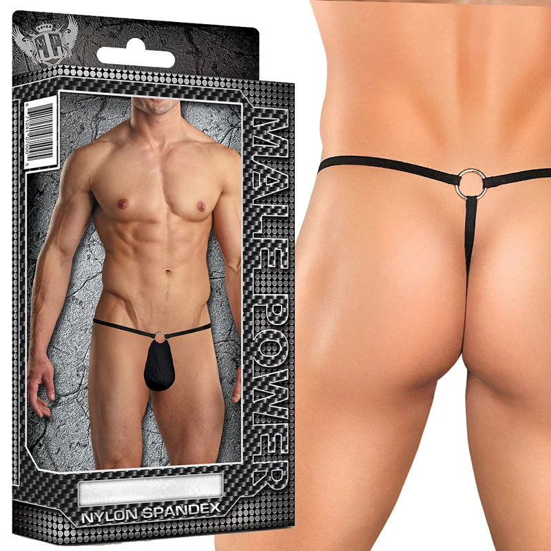 Male Power G-String with Front Ring (One Size) Underwear