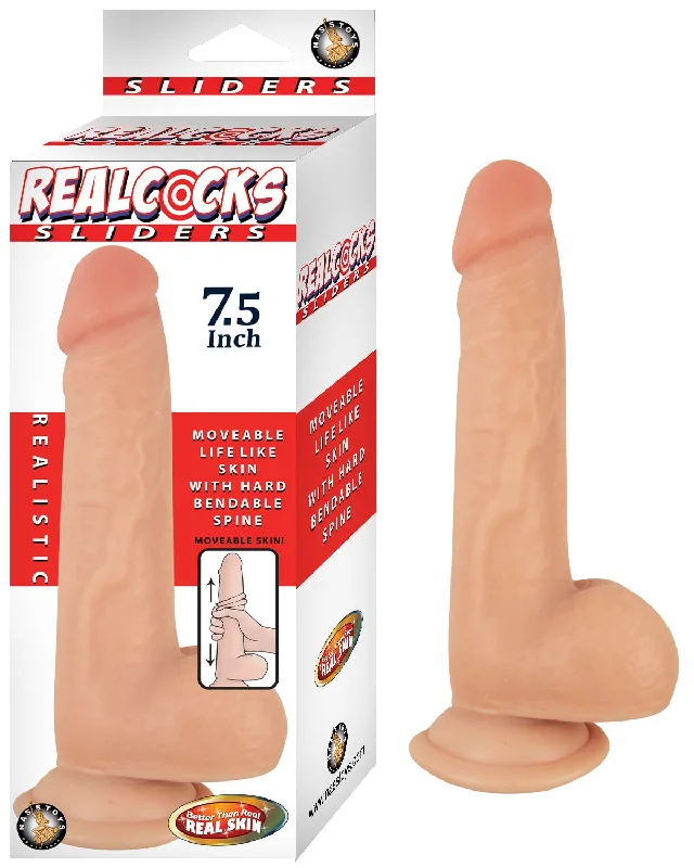 Realcocks Sliders - 7.5 Inch - Flesh