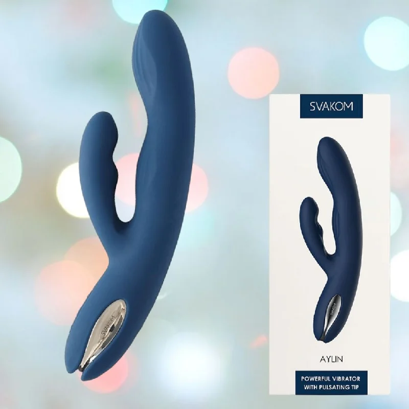 Svakom Aylin Rabbit Vibrator - Dark Blue