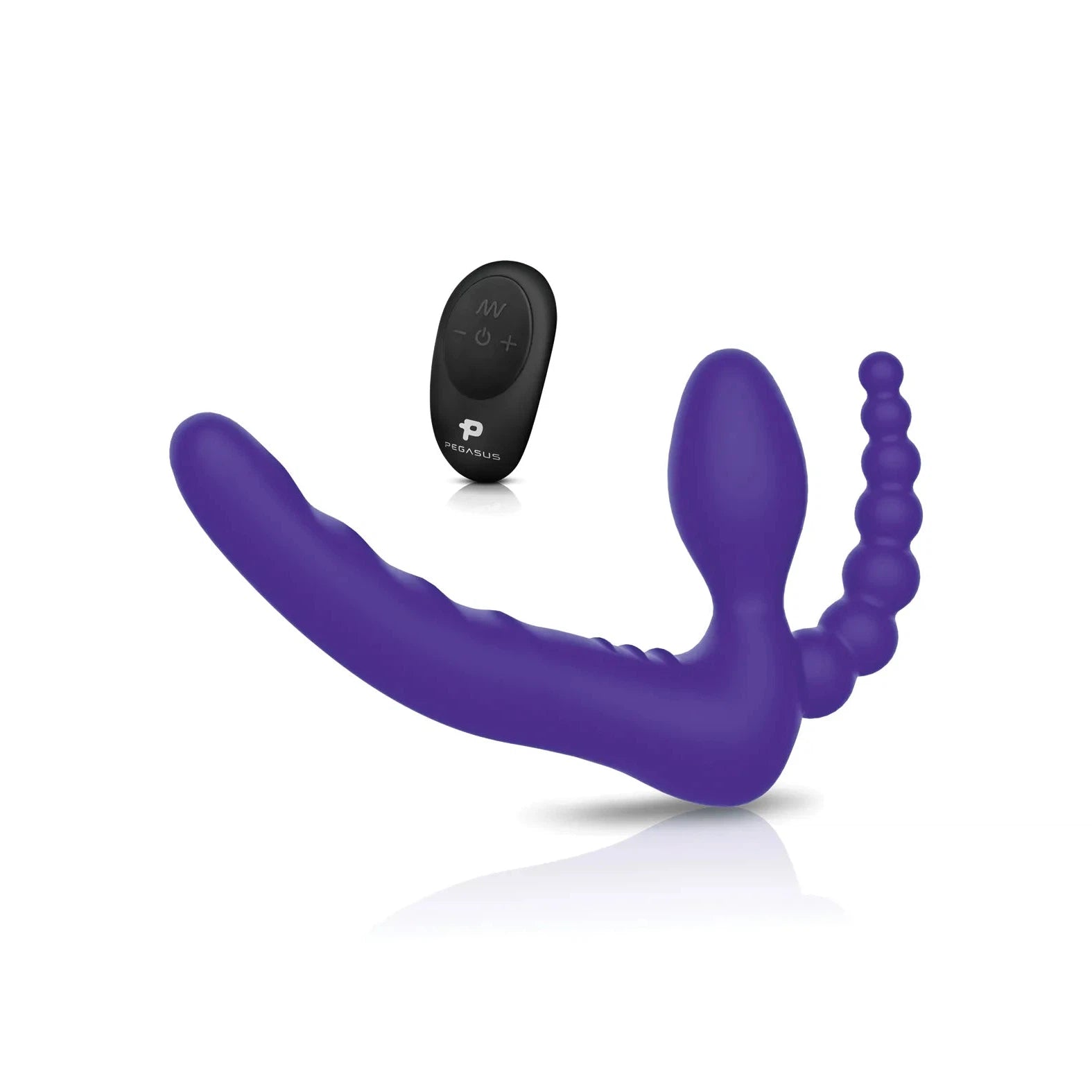 7” Remote Control Strapless D.P. Silicone Strap on