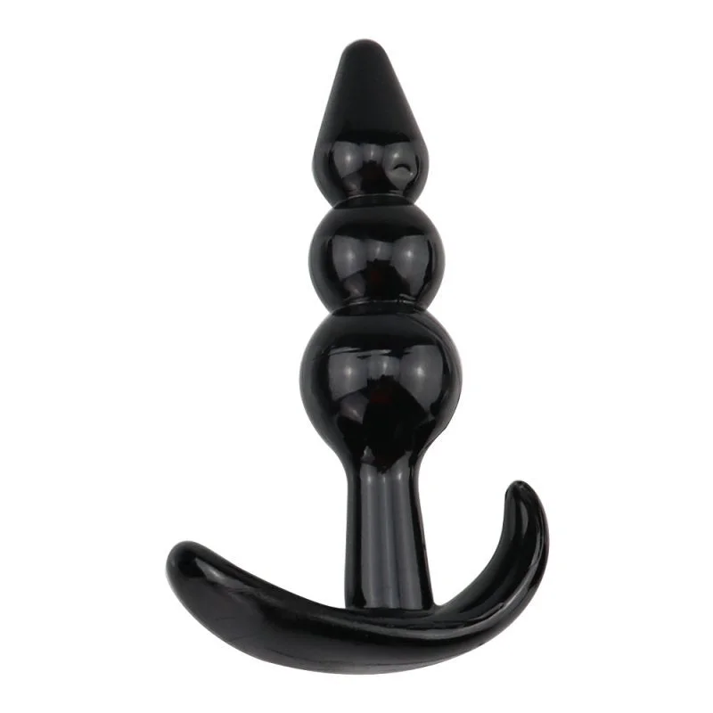 Everyday Sexy Triple Ripple Butt Plug - Black