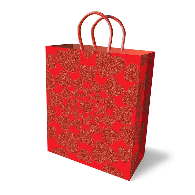 Glitter Hearts Sparkle Gift Bag