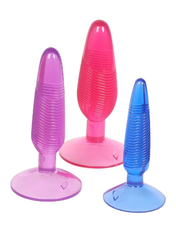 Jelly Arousal Twirly Trio Butt Plugs