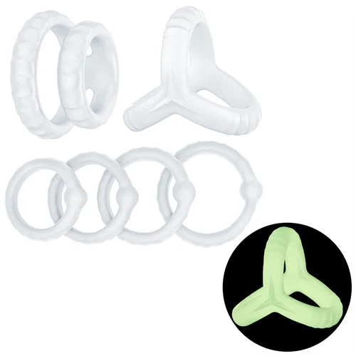 Malia - Glow-in-the-dark Penis Ring Set