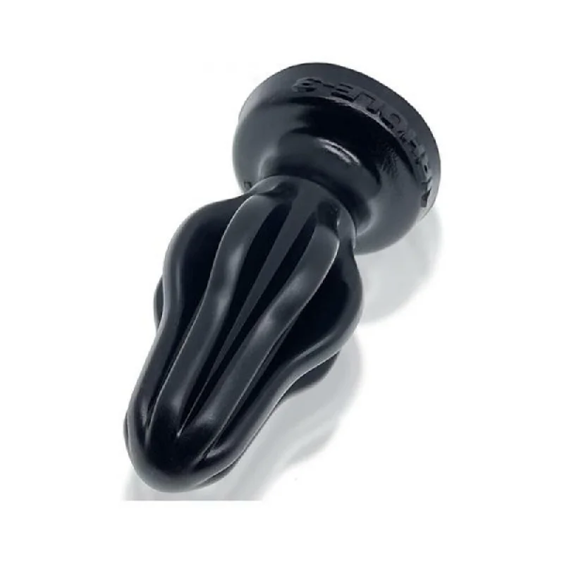 Oxballs Airhole-3 Finned Buttplug Silicone Large Black