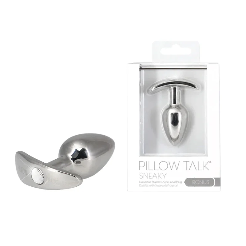 Pillow Talk Sneaky SS B.Plug W/Swaro Cry