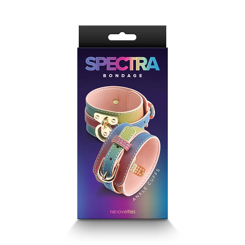 Spectra Bondage Ankle Cuffs Rainbow