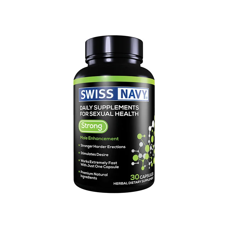 Swiss Navy Strong Enhancement Pill 30-Capsule Bottle