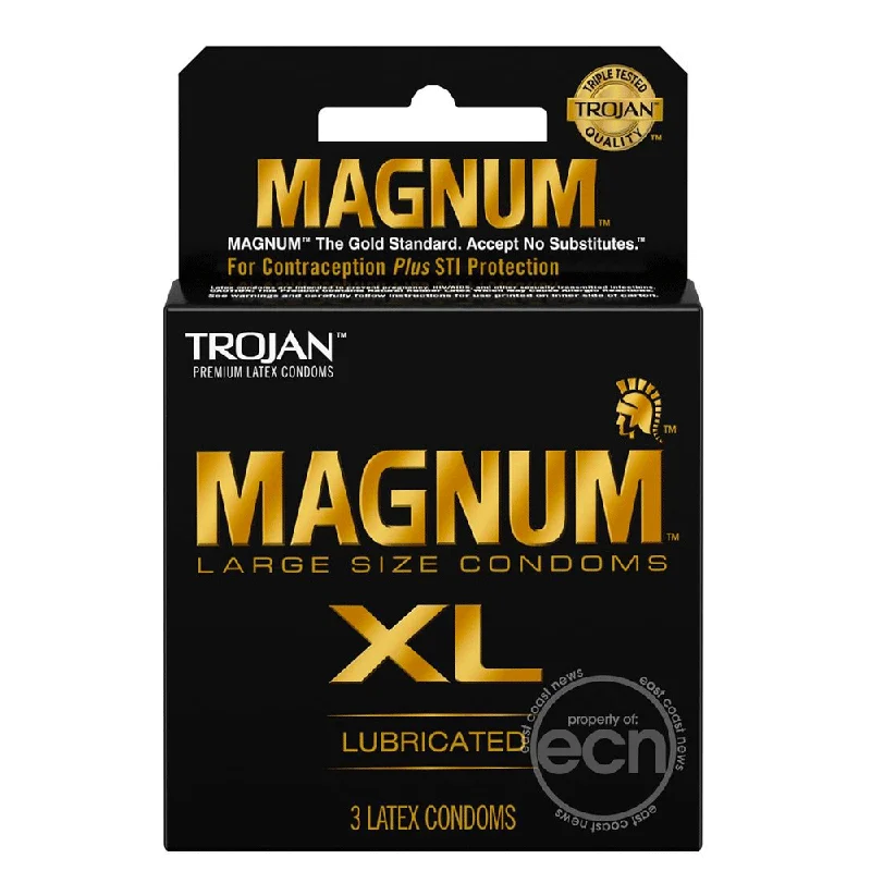 Trojan Magnum XL Lubricated Latex Condoms 3-Pack