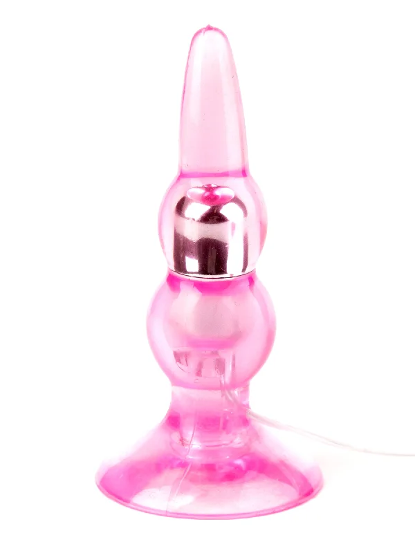 Vibrating Pink Anal Pleasure Butt Plug