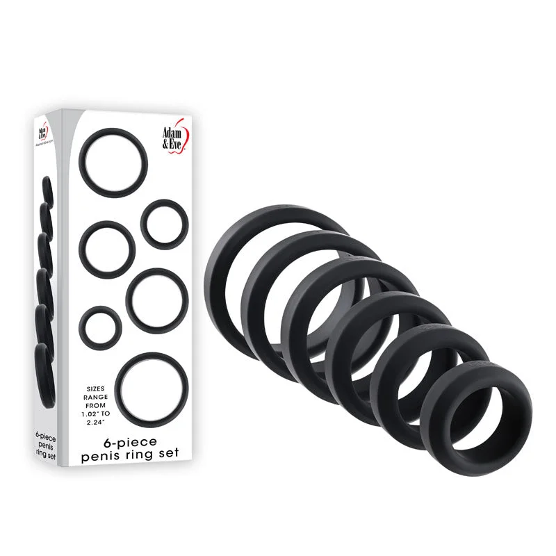 Adam & Eve 6-PIECE PENIS RING SET