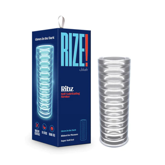 Rize Ribz Glow In The Dark Masturbator by Blush Novelties