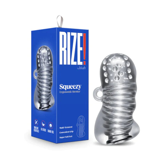 Rize Squeezy Masturbator by Blush Novelties