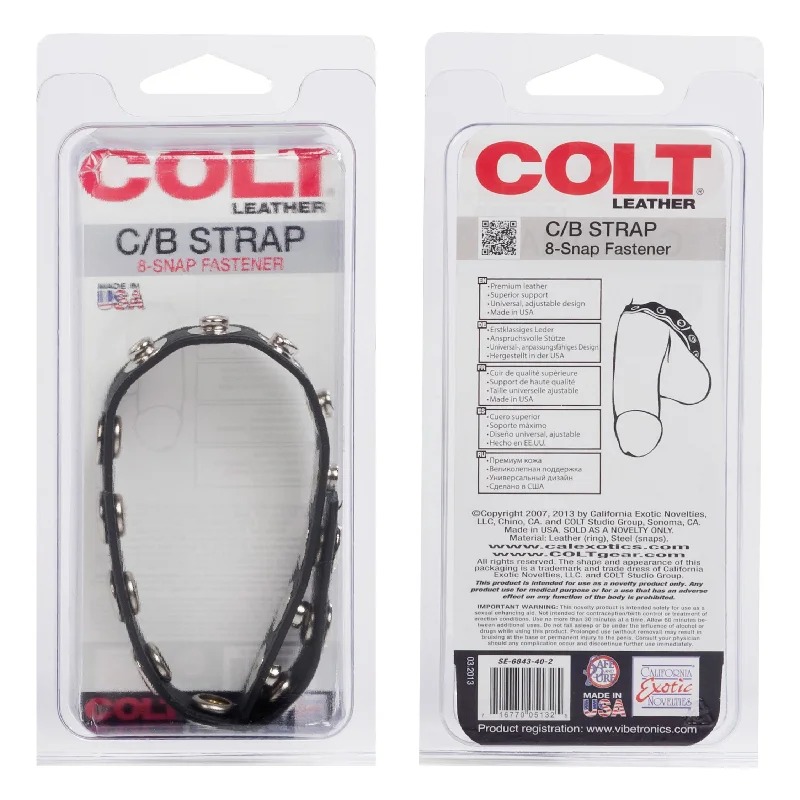 Colt 8 Snap Leather Strap: Fun and Secure Playtime Accessory