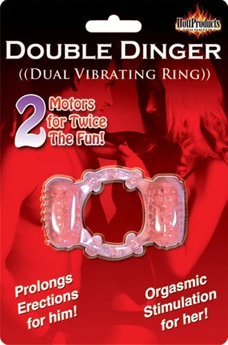 Stretchy Double Bullet Vibrating Cockring for Couples