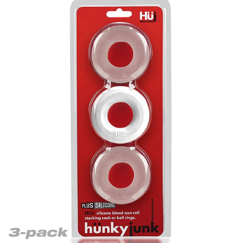 Hunky Junk HUJ C-Ring 3 Pack: The Ultimate Cock Ring Experience