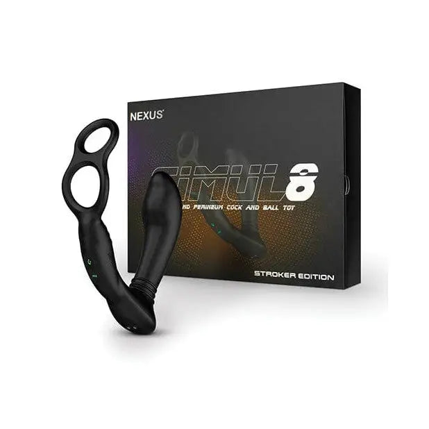 Nexus Stimul8 Dual Anal & Perineum Cock & Ball - Black