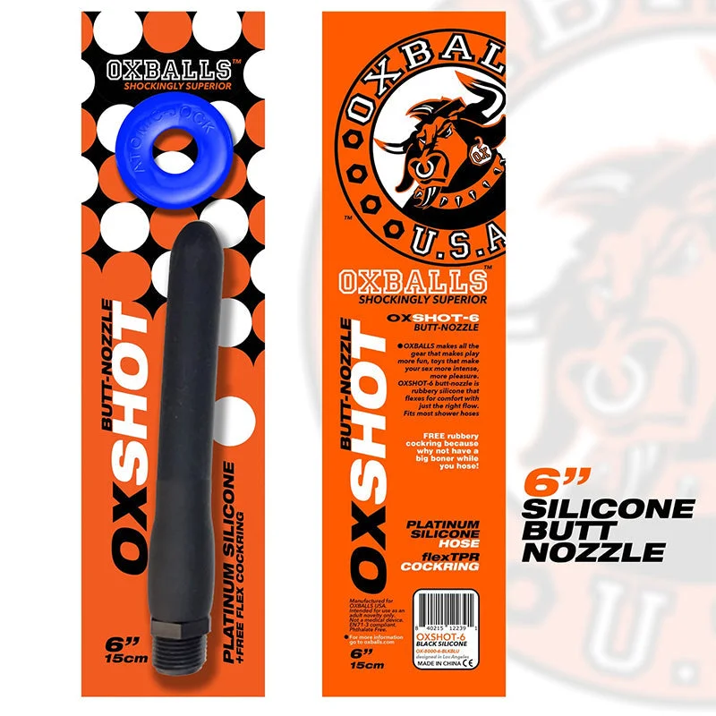 Oxballs Oxshot Butt Nozzle Shower Hose with Cockring