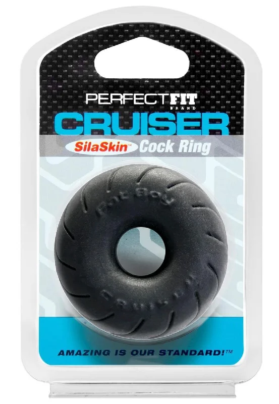 Perfect Fit SilaSkin Cruiser Ring Black 2.5 Inches - Comfortable, Stylish, and Performance-Enhancing