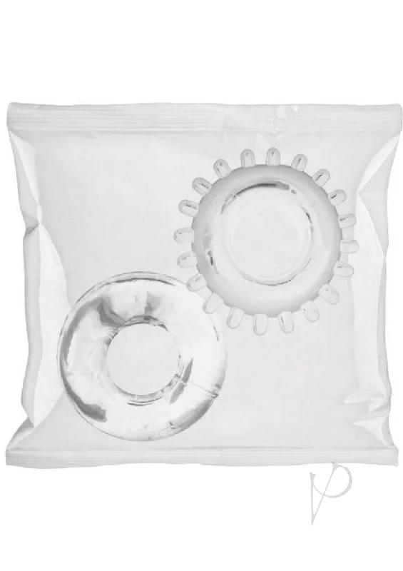 Rock Solid C-Ring Fishbowl Set: 50pc Clear Cock Rings for Extended Pleasure