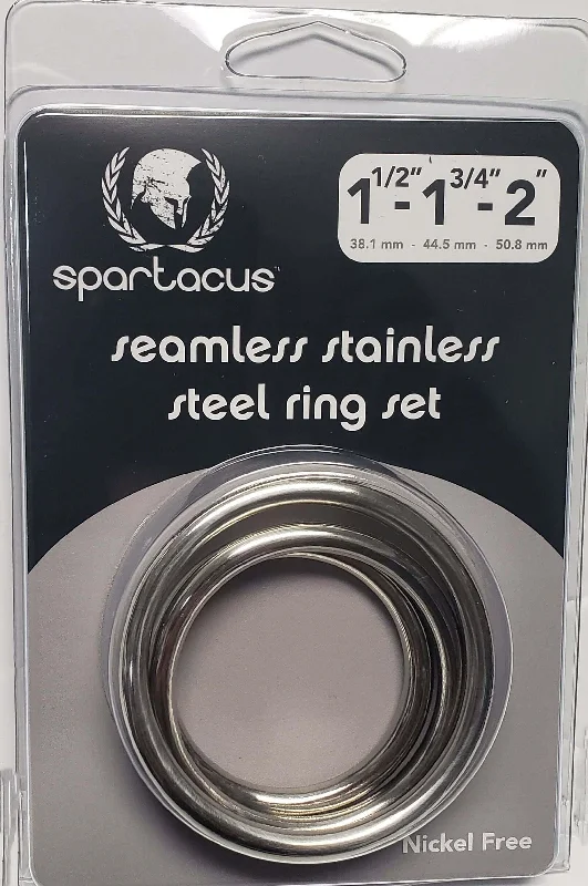 Enhance Pleasure and Endurance with the Seamless Stainless Steel C Ring Set