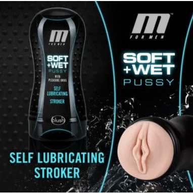 M for Men Soft & Wet Pussy Masturbator by Blush Novelties