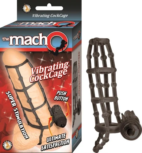 Macho Vibrating Cockcage: Stretchy, Tickly Fun for Waterproof Adventures