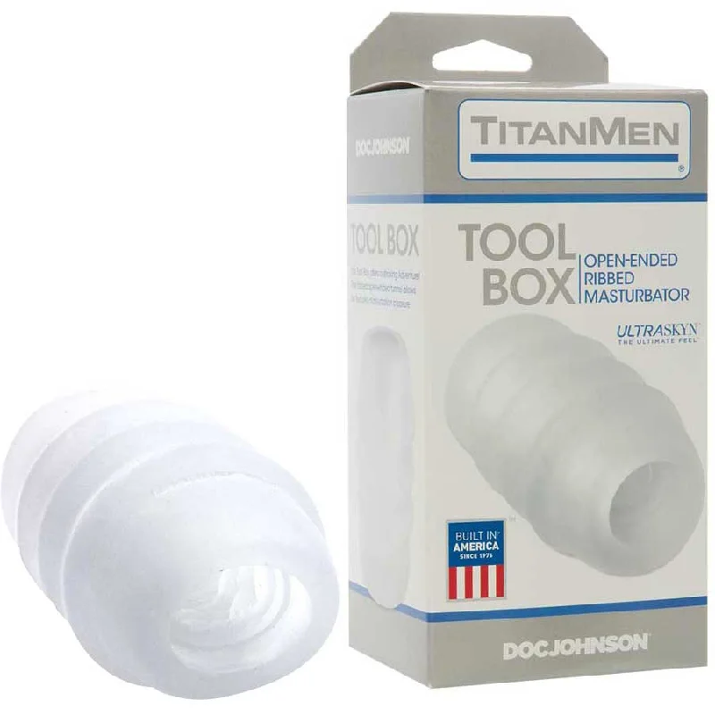 UR3 UltraSkyn Tool Box Frosted Male Masturbator by TitanMen Tools