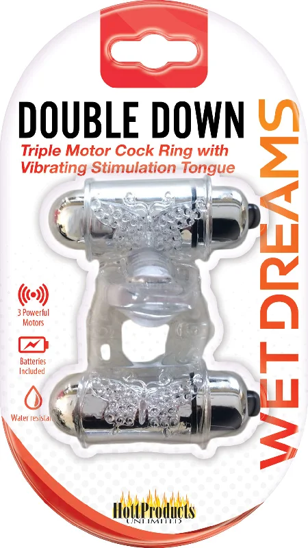 Triple Thrill Vibrating Cock Ring with Three Motors